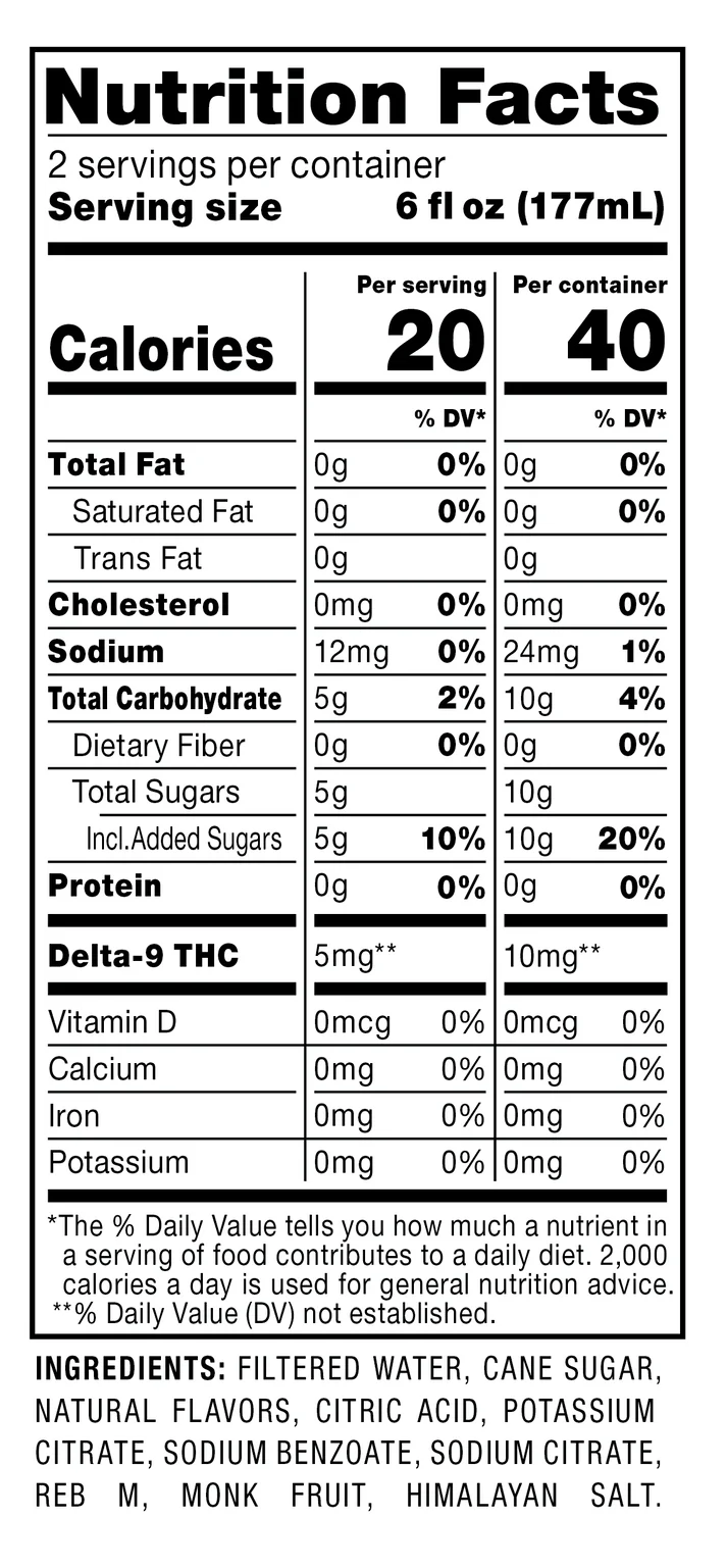 Cookies – Delta 9/THC Seltzer Can 10mg – Lemoncello - Image 5